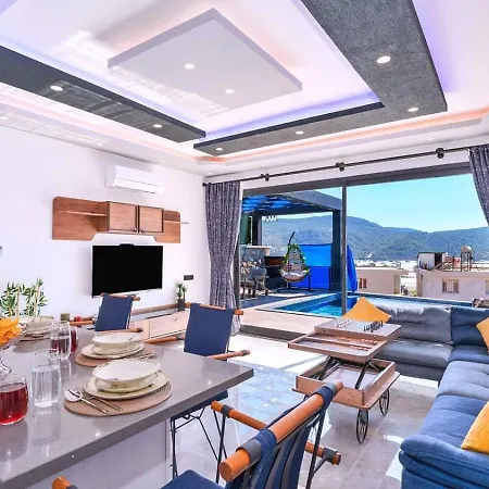 Villa Yesilkoey 2 Bedroom With Private Pool Hot Tub Kalkan