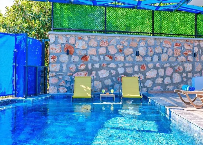 Villa Yesilkoey 2 Bedroom With Private Pool Hot Tub Kalkan