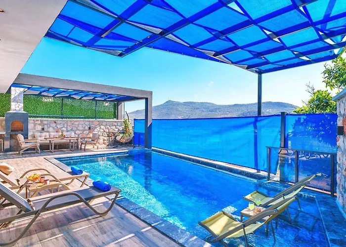 Villa Yesilkoey 2 Bedroom With Private Pool Hot Tub Kalkan