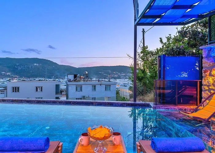 Yesilkoey 2 Bedroom With Private Pool Hot Tub Villa Kalkan